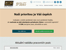 Tablet Screenshot of cdr-cz.com